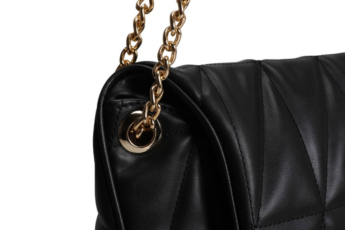 Lucky Bees Bolso de Hombro Negro en Polipiel